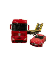 Rastar R/C Uzaktan Kumandalı Mercedes Actros Tır + AMG GT Araba - Kırmızı
