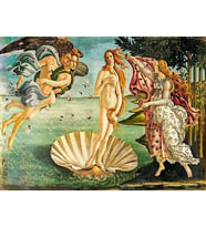 Venüsün Doğumu Sayılarla Boyama Seti 60x75 cm (Tuvale Gerili)