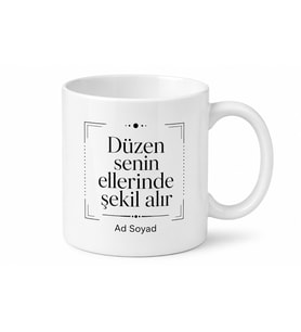 Asistan İçin Kişiye Özel Şık Baskılı Kupa Bardak Ofis Hediyesi