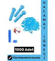 #Hacamatİğnesi Tüm Kalemlerle Uyumlu Şeker Parmak Delme Klinik Tipi Hacamat Kalemi İğnesi 1000 Adet