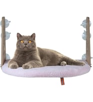 Cam Yatağı Vantuzlu Kedi Cam Yatağı Pugalo Vantuzlu Yatak (Pembe)