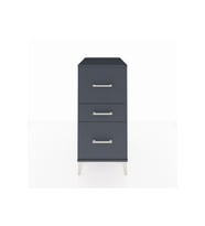 Kronos Komodin 3 Çekmeceli 44x59x96 Antrasit-Antrasit