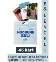 Eğlenceli Genç Yetişkin Arkadaş Yılbaşı Sosyalleşme Moodunu Bul Mini-Klasik Oyun Kartları 45 Kart