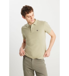 Erkek Regular Fit Polo T-shirt Tea Leaf