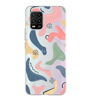 Xiaomi Mi 10 Lite Uyumlu Kapak Abstract Tasarımlı Şeffaf Silikon Kılıf