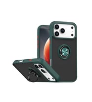 iPhone 17 Pro Max Montreal Yüzüklü Silikon Kapak - Yeşil