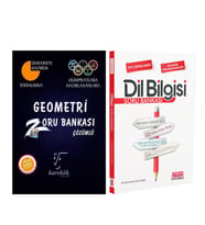 Karekök Geometri Zoru Bankası ve AKM Dil Bilgisi Soru Bankası Seti 2 Kitap