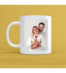 Kendin Tasarla Fotoğraf Baskılı Kupa  (Beyaz)