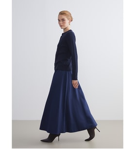 LCW Modest Lacivert Beli Lastikli Kloş Etek