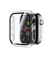 Apple Watch 7 41 Mm Uyumlu Kasa Ve Ekran Koruyucu 360 Tam Koruma Kılıf Şeffaf