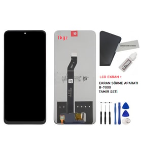 Tkgz - Nova Y90 Uyumlu Lcd Ekran Dokunmatik Servis Lcd + B-7000 + TAMİR SETİ