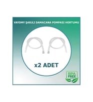 Şarjlı Damacana Su Pompası Hortumu 55cm x 2 ADET Yedek Hortum (Şeffaf)