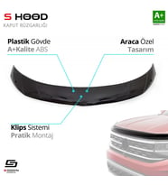 Mitsubishi Uyumlu L200 ABS Plastik Kaput Rüzgarlığı 2015-2019 A+Kalite Parça