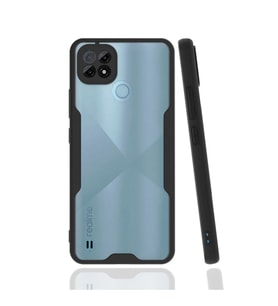 Realme C21 Kılıf Platin Silikon - Siyah
