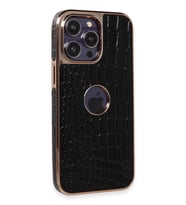 Newface Apple iPhone 13 Pro Max Kılıf Snake Kapak - Siyah