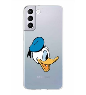 Samsung Galaxy S21 Plus Kapak Donald Duck Tasarımlı Şeffaf Silikon Kılıf