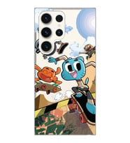 Samsung Galaxy S23 ULTRA Uyumlu Gumball Tasarımlı Şeffaf Telefon Kılıfı
