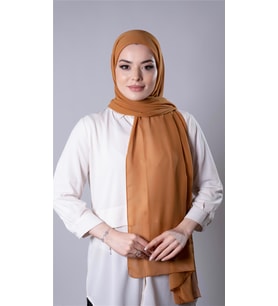 Hardal Pratik Hazır Geçmeli Şal Şifon Kumaş Hijab Bone 3009_43