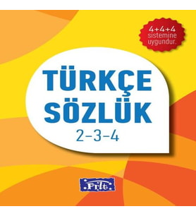 İlköğretim Türkçe Sözlük Karton Kapak 2-3-4