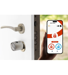 Utopic R+ Akıllı Kilit, Telefondan Kontrol ve Şarjlı Akıllı Kapı Kilidi - Kolay Montaj, Deliksiz Montaj (Utopic R + WiFi Köprü + Parmak İzi/Tuş Takımı) (Google Home ve Alexa Uyumlu)