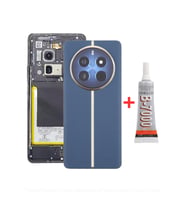 Realme 12 Pro Arka Kapak - Arka Pil Batarya Kapağı + B7000 Yapıştırcı - RMX3842 Uyumlu (Mavi)