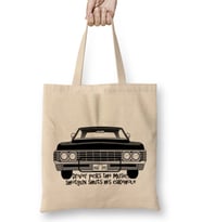 Supernatural Dean Winchester Daddy's Home Bez Çanta Uzun Saplı