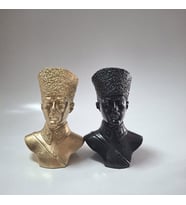 Atatürk büstü biblo (Kurşun Gri)