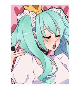 Hatsune Miku - Dünya Benimdir Tablo Ahşap Poster Dekoratif