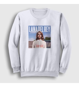 Presmono Unisex Beyaz Born To Die Lana Del Rey Sweatshirt 395598tt