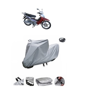 Asya AS 100-7 Turkcub Lüks  Su Geçirmez Motosiklet Brandası ARKA ÇANTA UYUMLU