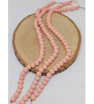 Pembe Pigmentli Seramik Boncuk Dizi 8-9mm/29cm (54256)