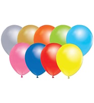 Metalik  Balon 12 İnç Baskısız (100 Adet)  Karışık Renk