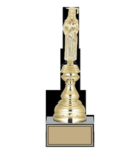 ODAK KUPA - Figürlü Kupalar - Mezuniyet Kadın Figürlü Kupalar FG-023 C - 29 cm