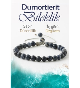 Dumortierit Doğaltaş Bileklik, Fasetli Dumortierit Asansör Doğal Taş Bileklik B1052 (6mm-18cm)
