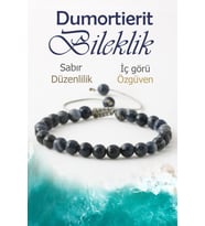 Dumortierit Doğaltaş Bileklik, Fasetli Dumortierit Asansör Doğal Taş Bileklik B1052 (6mm-18cm)