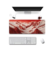 SonicTouch Klavye Mousepad 32x70cm Dikişsiz Pürüzsüz Sıvı Geçirmez Kaymaz Taban Ejder Vadisi