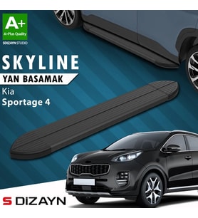 S-Dizayn Kia Sportage 4 Skyline Siyah Yan Basamak 173 Cm 2016-2021 A+ Kalite