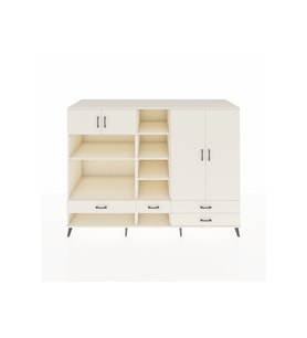 Kronos Dolap 12 Raflı 4 Çekmeceli 4 Kapaklı 220x59x163 Aytaşı-Aytaşı
