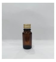 Kahverengi Cam Şişe, Metal Kapak, Amber Şişe 25 Adet 10 cc