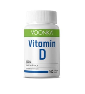 Voonka Vitamin D 102 Yumuşak Kapsül