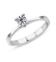 0.29 Karat E Renk Pırlanta Tektaş Yüzük PR456 (Çok Renkli)