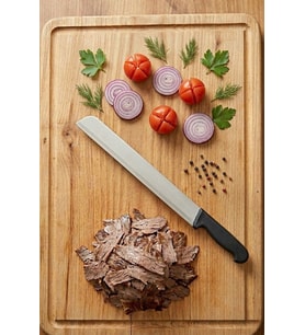 Sürmene Döner Bıçağı Kaşar ve Kavurma Bıçak Paslanmaz Çelik 48 Cm Dönerci Bıçağı Sürbisa 61633 (Siyah)