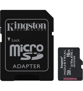 Kingston Endüstriyel Microsd - 16 Gb Microsdhc Endüstriyel C10 A1 Pslc Kartı + Sd Adaptör - Sdcit2/1
