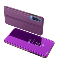 Xiaomi Mi 9 Uyumlu Aynalı Kapaklı Lüx Kılıf (Mor)