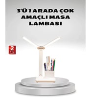 Kısılabilir Led Masa Lambası – Kalemlik Ve Telefon Standlı, Göz Yormayan Işık