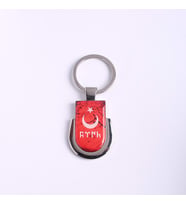 AY-YILDIZ VE  (TÜRK) YAZILI ÇELİK ANAHTARLIK-ANAH241