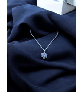 NobbyShop 925 ayar gümüş kutup yıldızı gümüş kolye, kutup yıldızı kolye, gümüş kolye