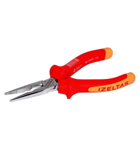 İzeltaş 160 mm 1000V İzoleli Elektrikçi Uzun Düz Kargaburun - İzeltaş 3220136160