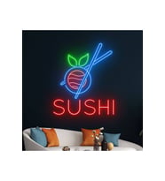SUSHI Yazılı ve Şekilli Neon Tabela