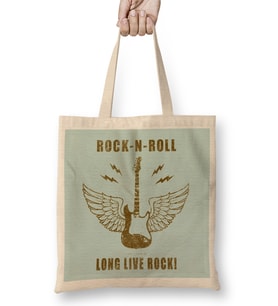 Long Live Rock N' Roll 01 Bez Çanta Uzun Saplı